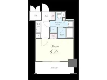 セイワパレス大今里(1K/3階)の間取り写真