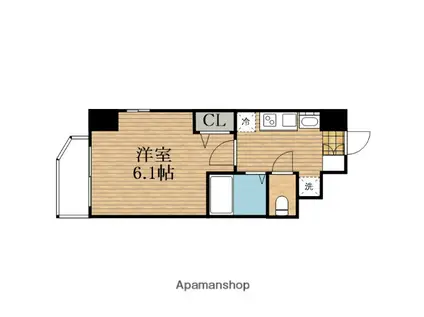 プレサンス堺筋本町フィリア(1K/9階)の間取り写真