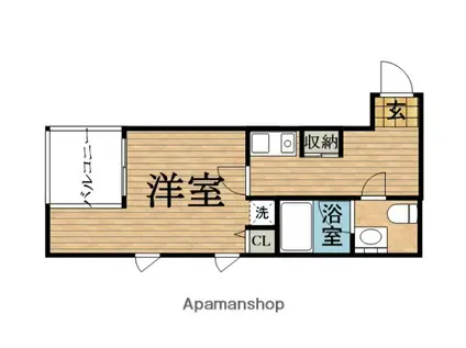 S-CREA御堂筋本町(1K/11階)の間取り写真