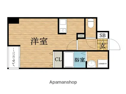 ダイドーメゾン大阪本町イースト(1K/8階)の間取り写真