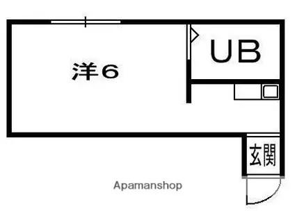 甲斐田T・Sコーポ(ワンルーム/2階)の間取り写真