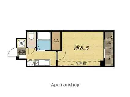 MPLAZA津田駅前十番館(1K/2階)の間取り写真