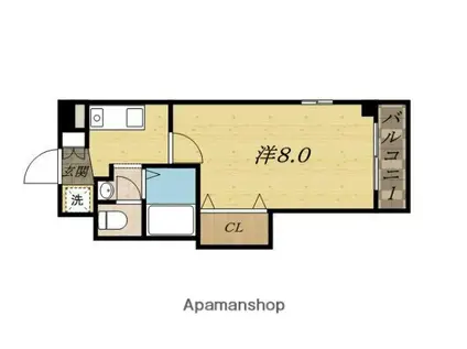 MPLAZA津田駅前十番館(1K/2階)の間取り写真