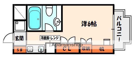 ルミエール長尾(1K/3階)の間取り写真