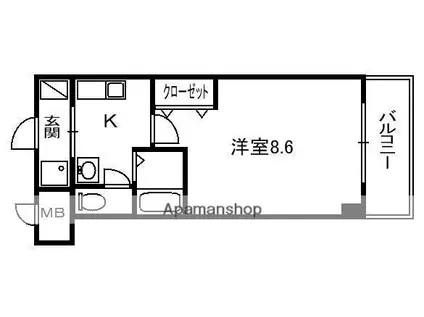 MPLAZA津田駅前十一番館(1K/6階)の間取り写真