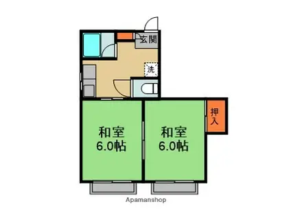 アットハイツジョイ(2DK/3階)の間取り写真