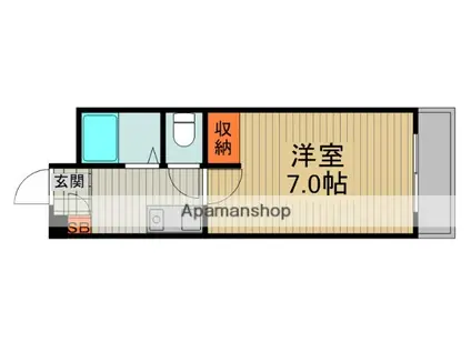 メゾンアバンテ(1K/1階)の間取り写真