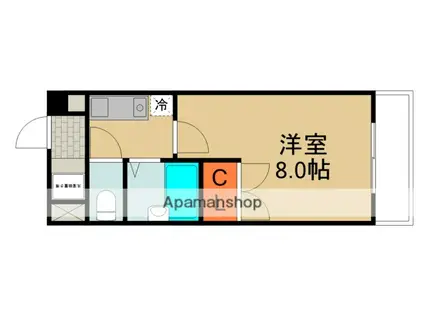 ヴィルメール守口(1K/6階)の間取り写真