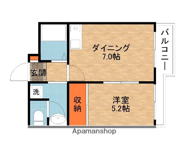 Mプラザ大住参番館(1LDK/3階)の間取り写真