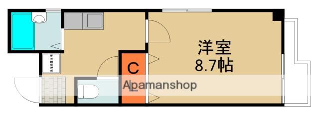 コラウーペ八島町(1K/3階)の間取り写真