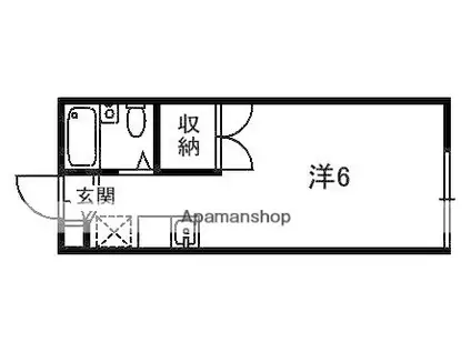 トキワハイツ(1K/1階)の間取り写真