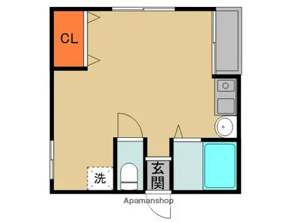 アイアイ守口ビル(ワンルーム/4階)の間取り写真