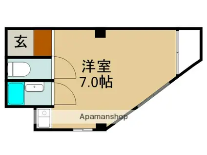 グローバル守口2(ワンルーム/4階)の間取り写真