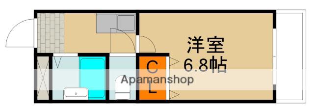 アーバンヨシダⅠ(1K/4階)の間取り写真