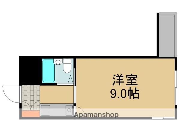 ビアリッツ守口(1K/4階)の間取り写真