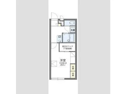 レオパレス門真みなみA(1K/2階)の間取り写真