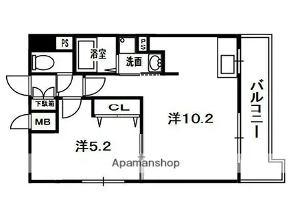 M PLAZA香里六番館(1LDK/7階)の間取り写真