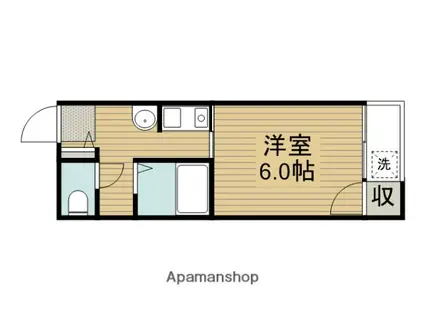 ライフワールド291(1DK/2階)の間取り写真