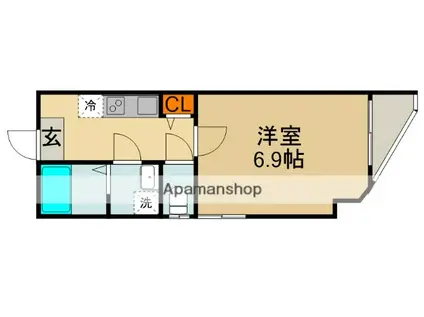 EST金下町(1K/3階)の間取り写真