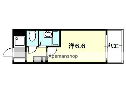 プレステージ八雲(1K/2階)の間取り写真