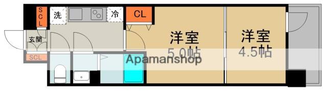 LUXENA KADOMA(2K/11階)の間取り写真