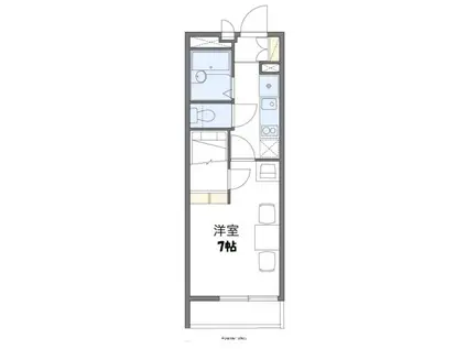 レオパレス南野口(1K/4階)の間取り写真