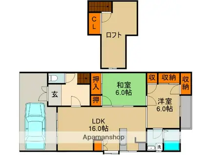 京阪電気鉄道京阪線 西三荘駅 徒歩4分 1階建 築36年(2LDK)の間取り写真