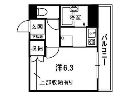 パストラル・ウッド(1K/2階)の間取り写真