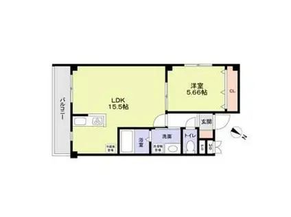 ENDLESSLY 北中振(1LDK/3階)の間取り写真