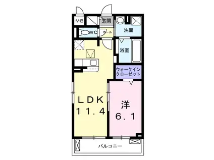 京阪電気鉄道京阪線 樟葉駅 バス乗車時間:15分 招堤元町バス停で下車 徒歩5分 3階建 新築(1LDK/1階)の間取り写真