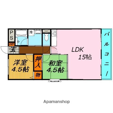 シルクハイム(3LDK/3階)の間取り写真