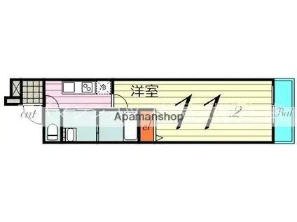 フジパレス横堤1番館(1K/2階)の間取り写真