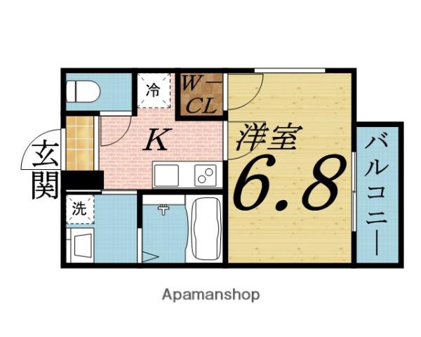 フジパレス今福西Ⅰ番館(1K/3階)の間取り写真