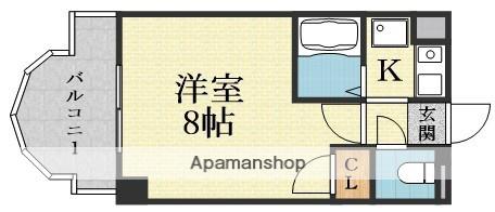 新大阪山よしハイツ(1K/3階)の間取り写真