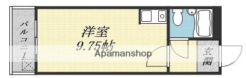フォレストコート1番館(ワンルーム/2階)の間取り写真