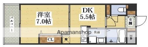NLC新大阪PARTⅢ(1DK/8階)の間取り写真