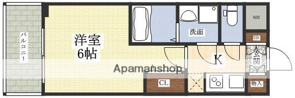 M-RESIDENCE新大阪ガーデン(1K/11階)の間取り写真