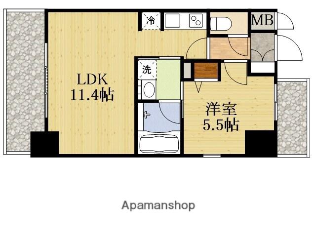 S-RESIDENCE江坂エミネンス(1LDK/7階)の間取り写真