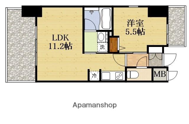 S-RESIDENCE江坂エミネンス(1LDK/6階)の間取り写真