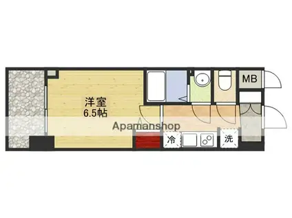 プレサンス新大阪イオリア(1K/10階)の間取り写真