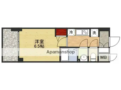 プレサンス新大阪イオリア(1K/9階)の間取り写真