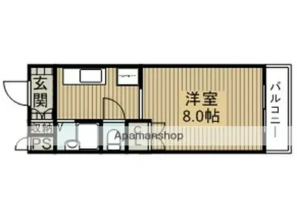 箕面センチュリーロイヤル(1K/4階)の間取り写真