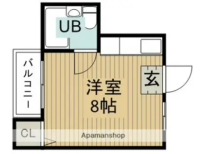 ルネ桜井(ワンルーム/1階)の間取り写真