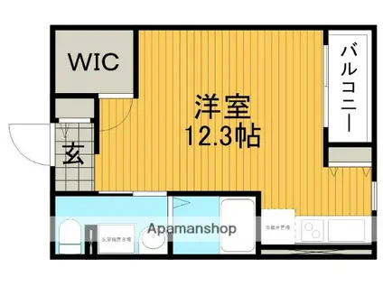 エミネンス蛍池(ワンルーム/1階)の間取り写真