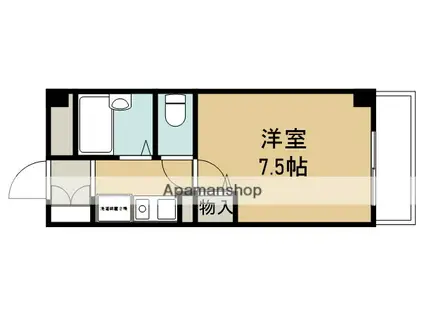 シンフォニーレジデンス柴原(1K/3階)の間取り写真