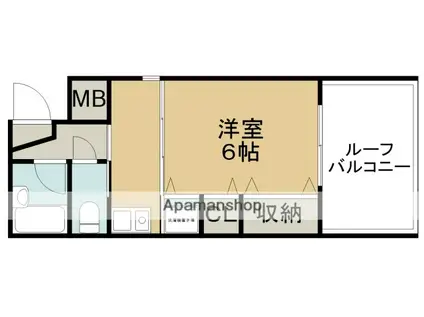 南山コーポ(1K/5階)の間取り写真