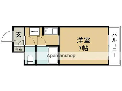 レジデンス桜井(1K/3階)の間取り写真