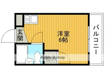 ラフィーネ7号館(ワンルーム/2階)の間取り写真