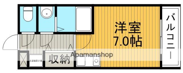 メゾンド和(ワンルーム/1階)の間取り写真
