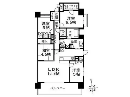 ロジュマン東豊中(4LDK/3階)の間取り写真
